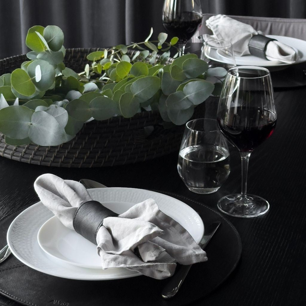 Nero Round bordstablett Black