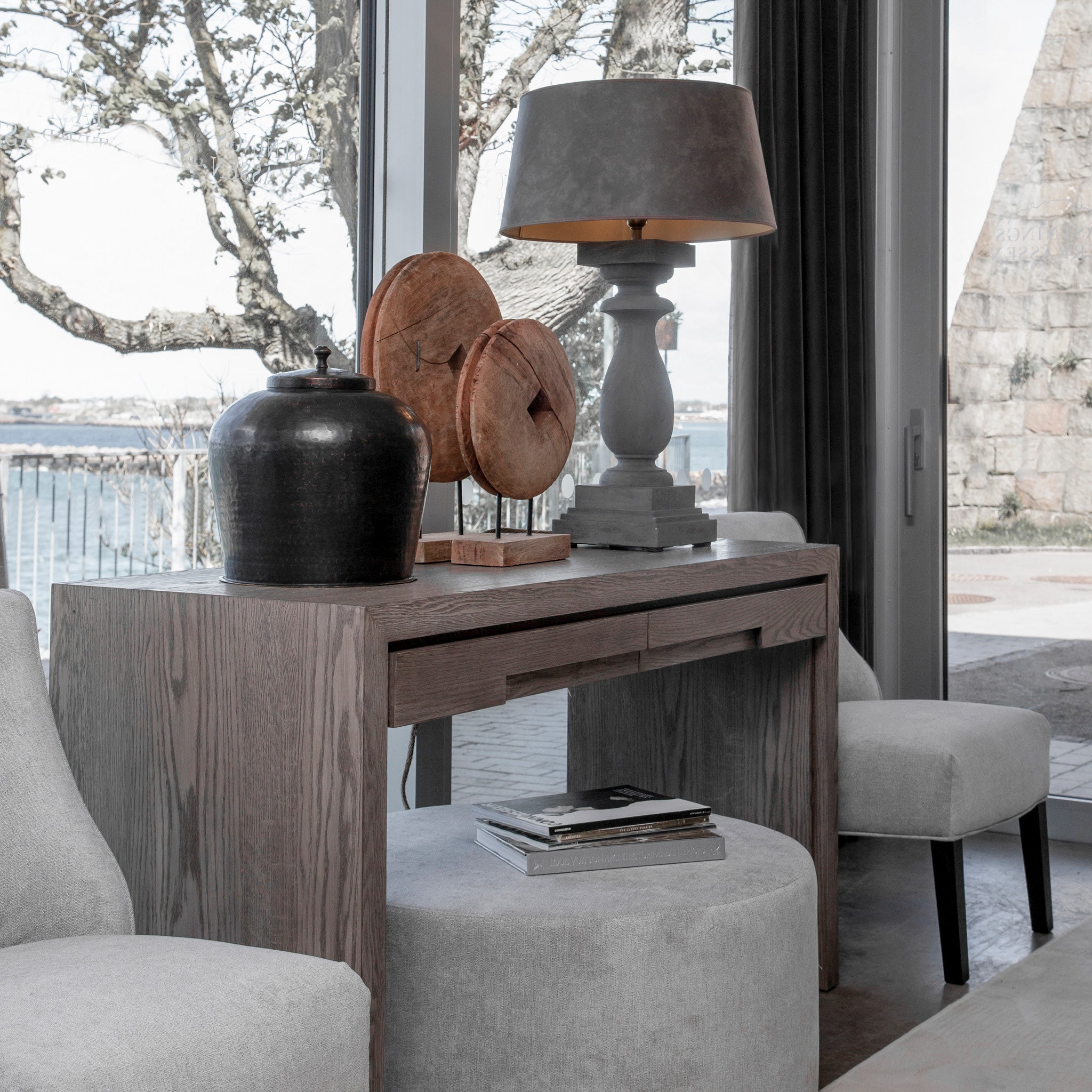 Troya rund staty Brown