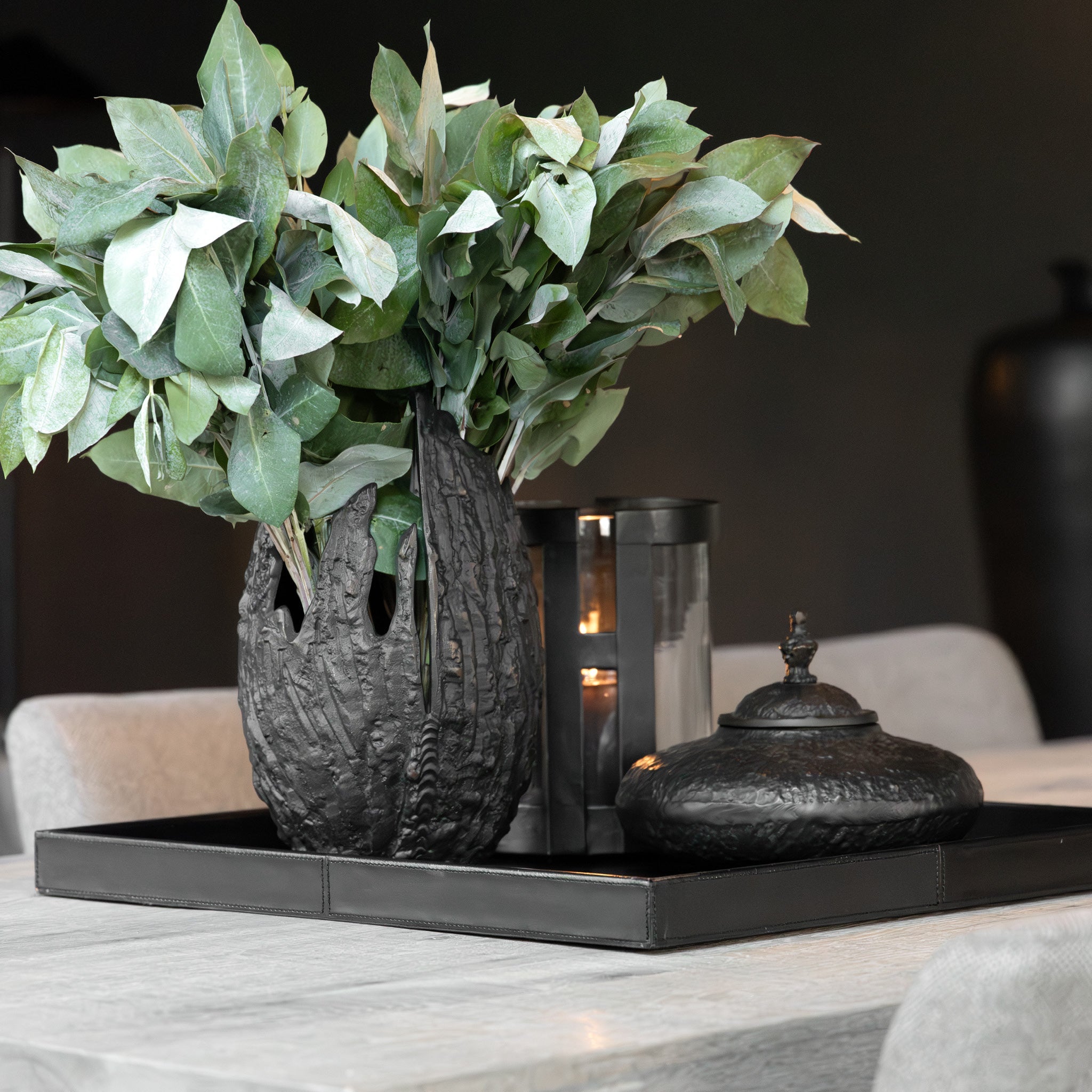 Fiora dekoration Antique Black / Bronze