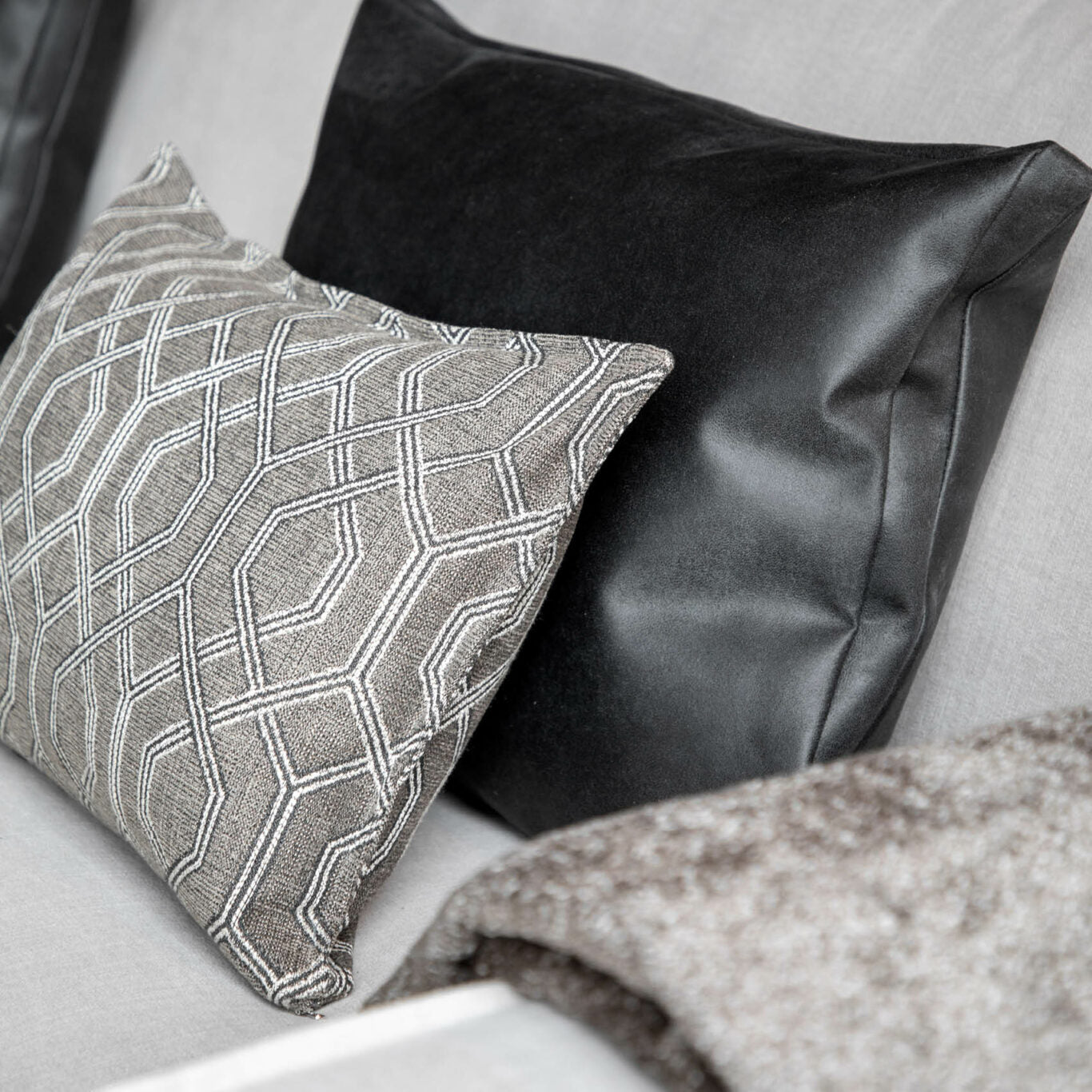 Prese kuddfodral Taupe