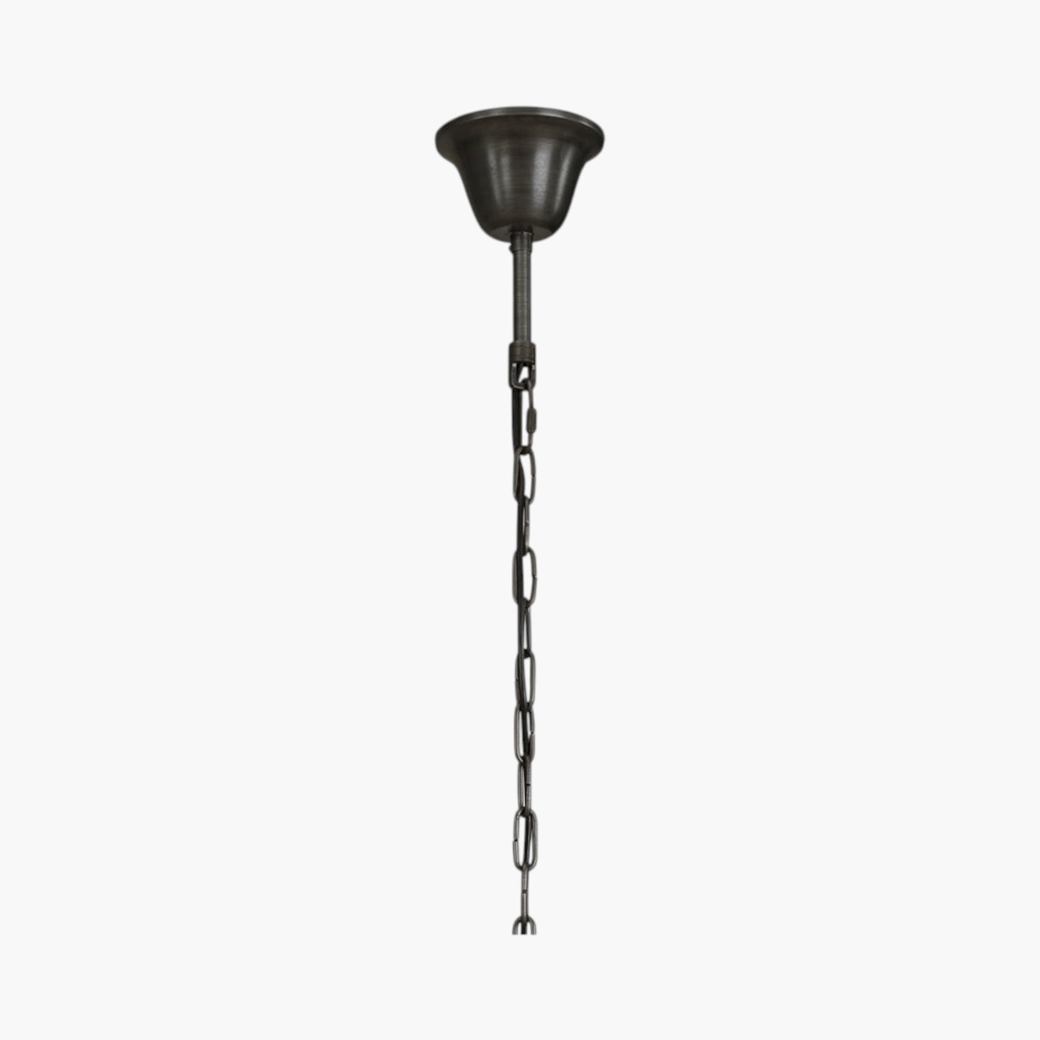 Lyckåsen Big City pendant lamp ceiling mount with dark iron chain and canopy