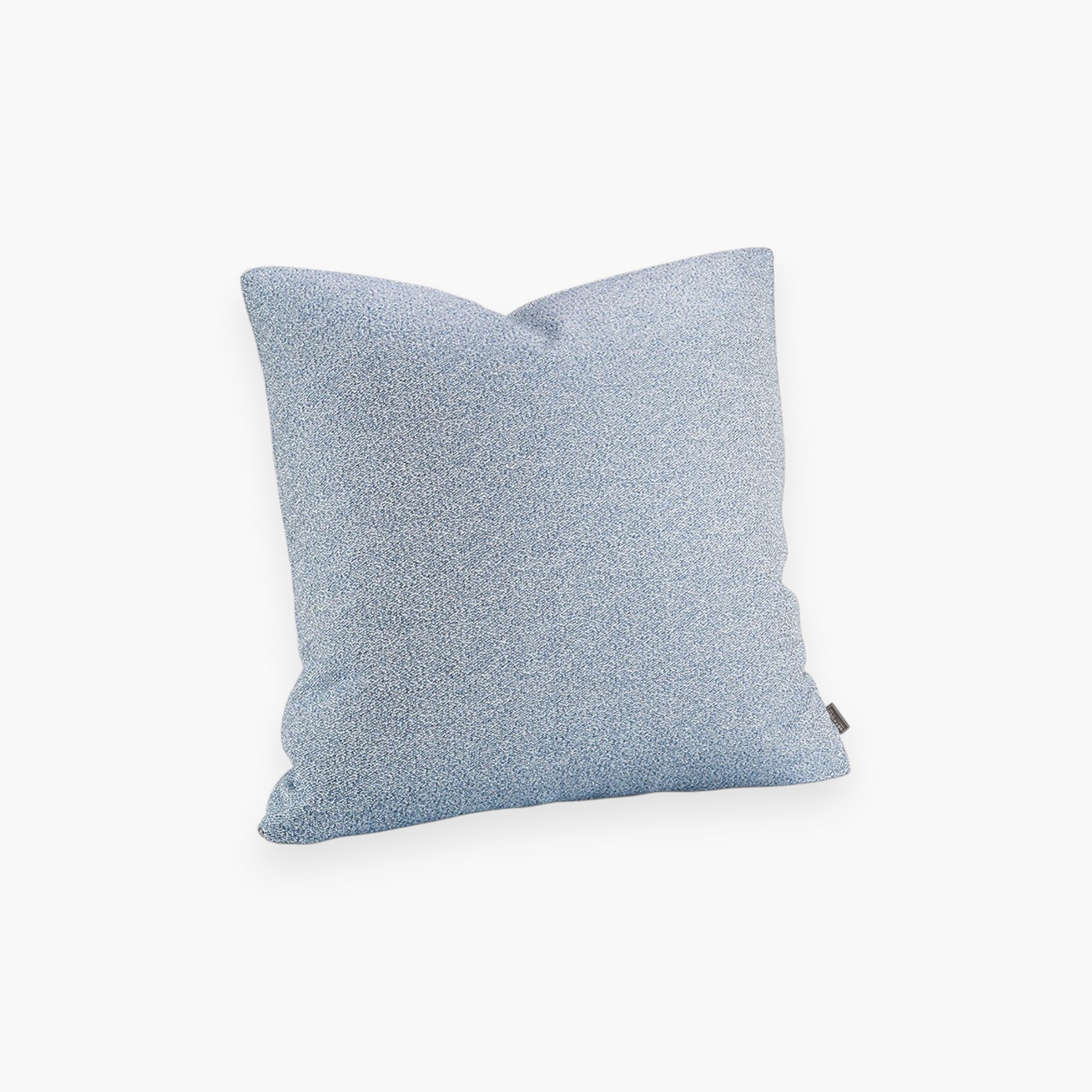 Lyckåsen blue speckled outdoor cushion cover with a durable, weather-resistant fabric and hidden zipper closure.
