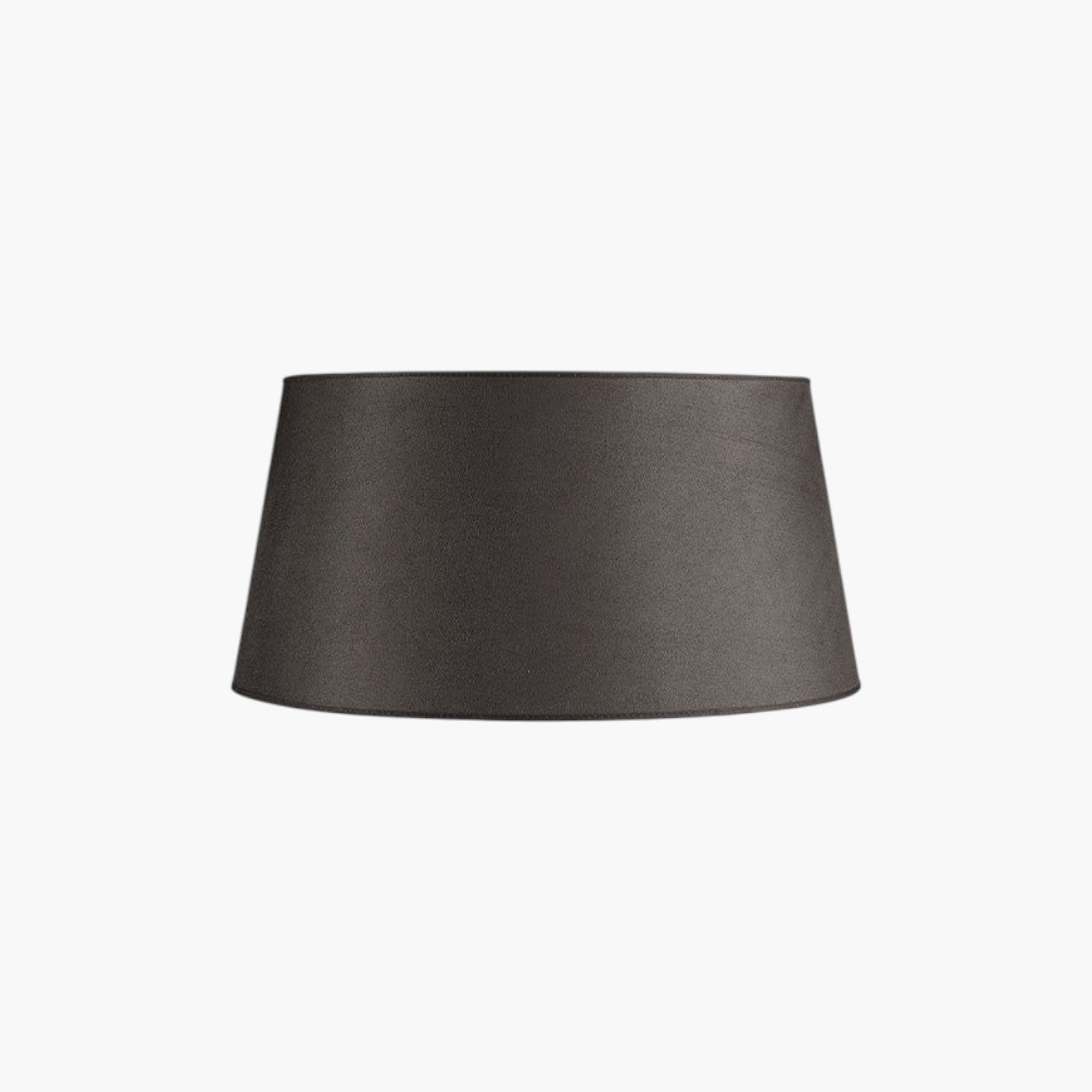 Lyckåsen Shade Classic lampshade in dark brown fabric with a tapered drum shape for table or floor lamps.