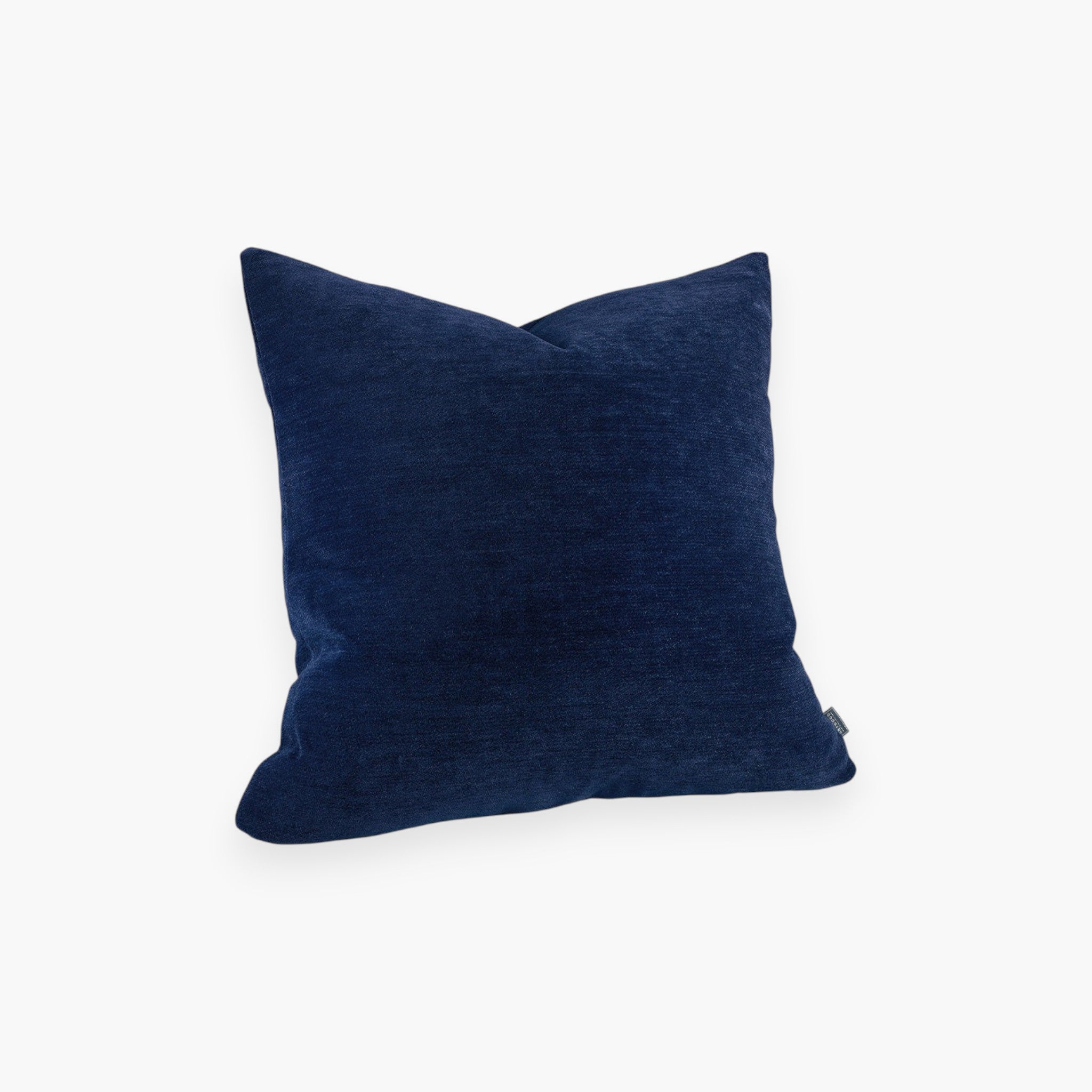 Lyckåsen Lilou Plain deep blue outdoor cushion cover in durable polypropylene with a hidden zipper closure.