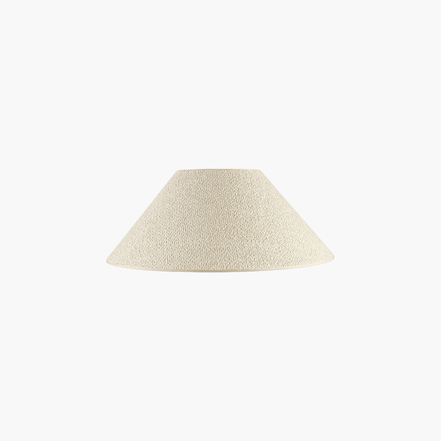Lyckåsen Rhyme beige conical lampshade with a textured fabric finish