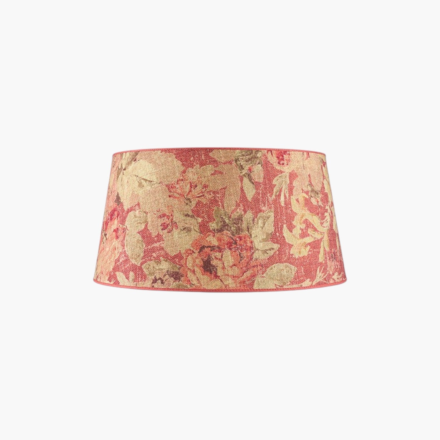 Lyckåsen Shade Classic lampshade in rosewood flower rouge with a timeless floral fabric pattern.