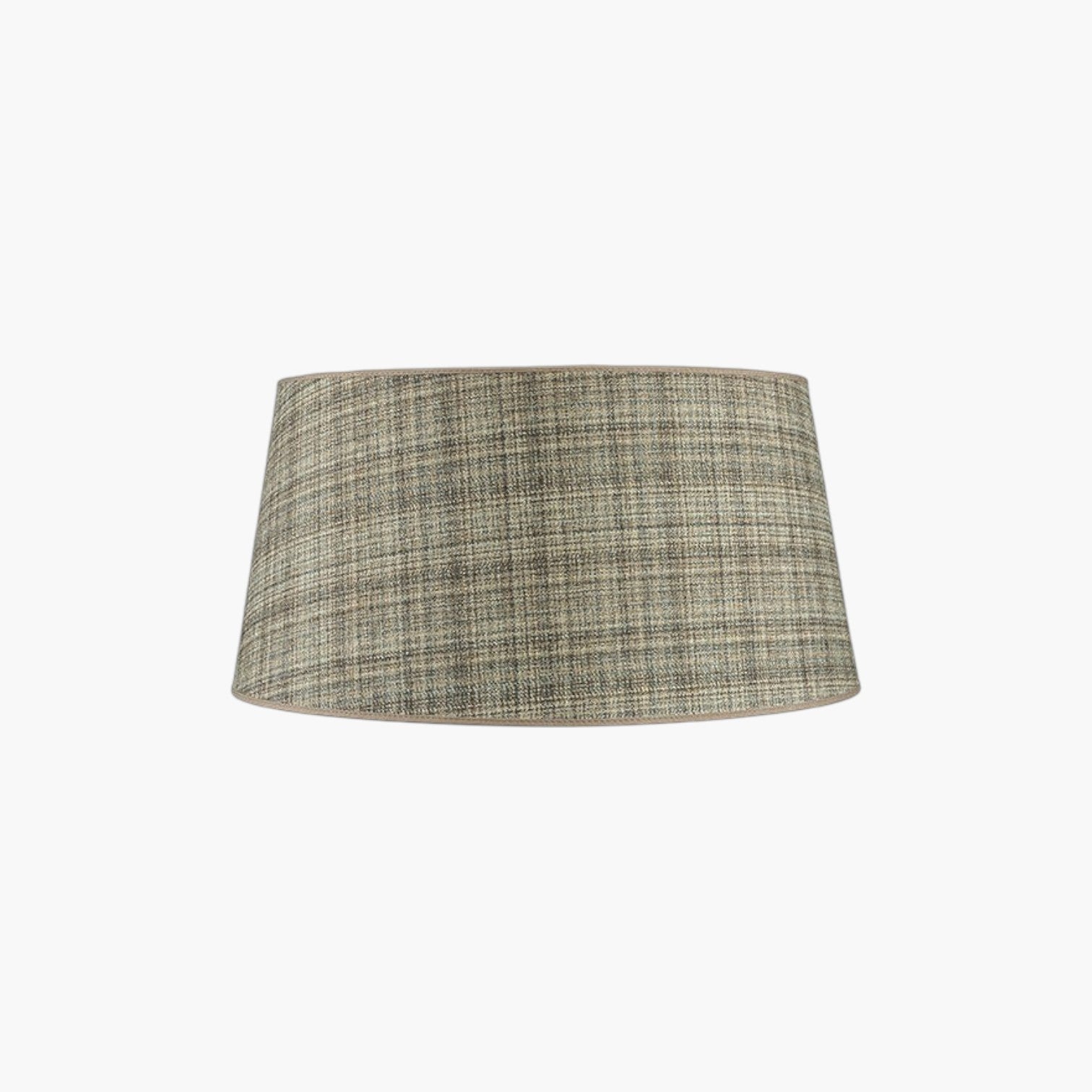 Lyckåsen Shade Classic lampshade in Callum plaid brown fabric with a timeless tapered design for home lighting.