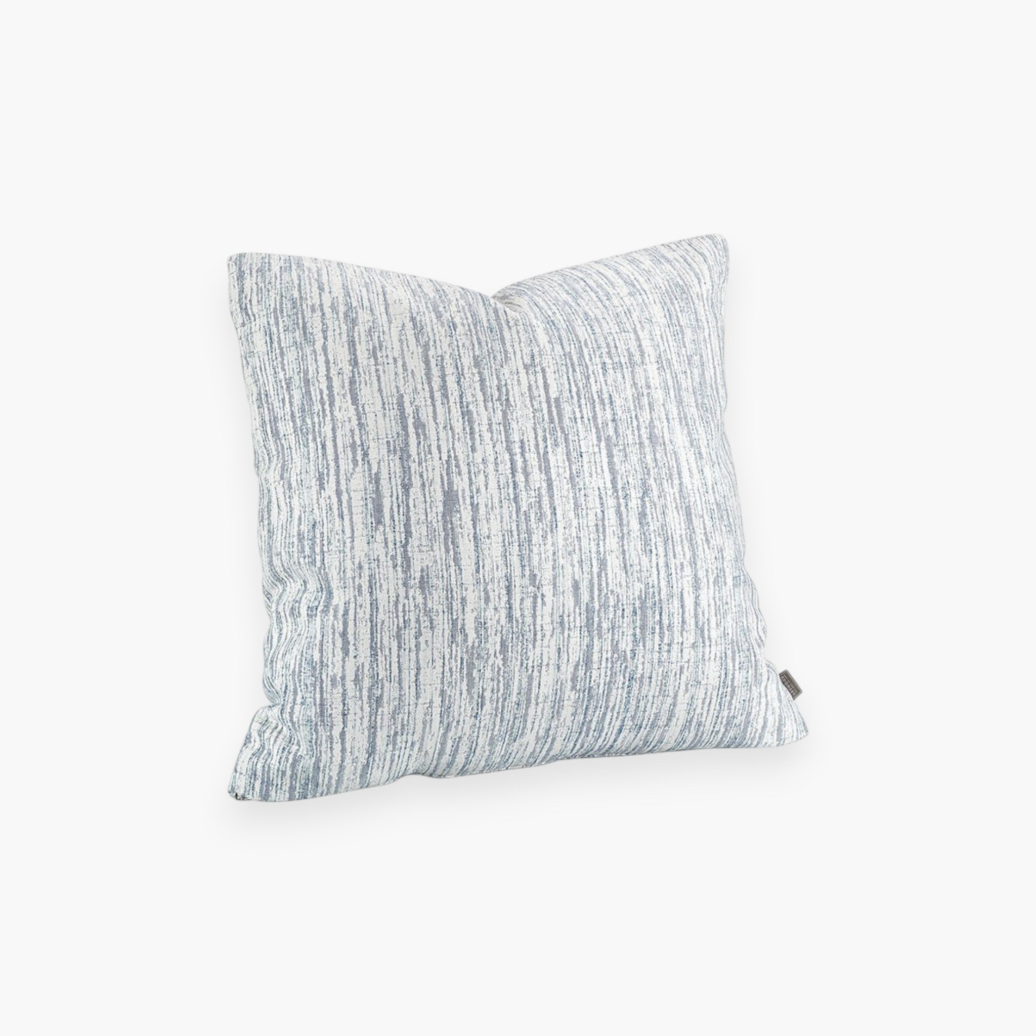 Lyckåsen Sky Cloud blue outdoor cushion cover with a subtle striped texture, weather-resistant fabric.