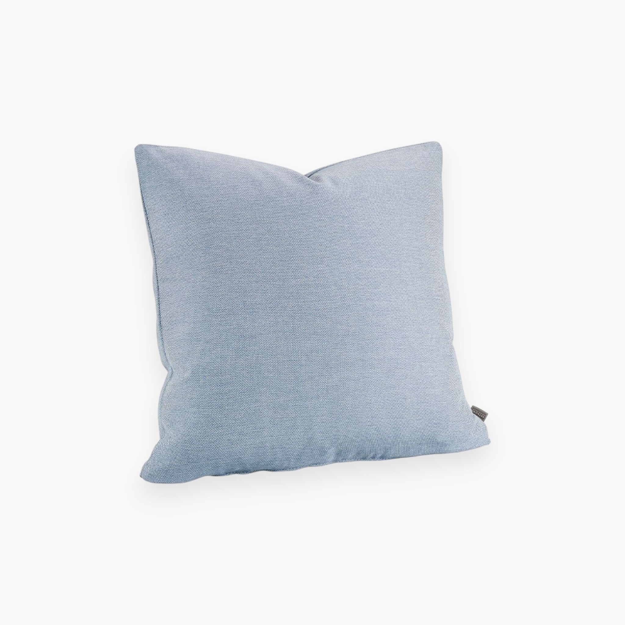 Lyckåsen Sky Dots blue woven outdoor cushion cover with a durable, weather-resistant fabric and hidden zipper.