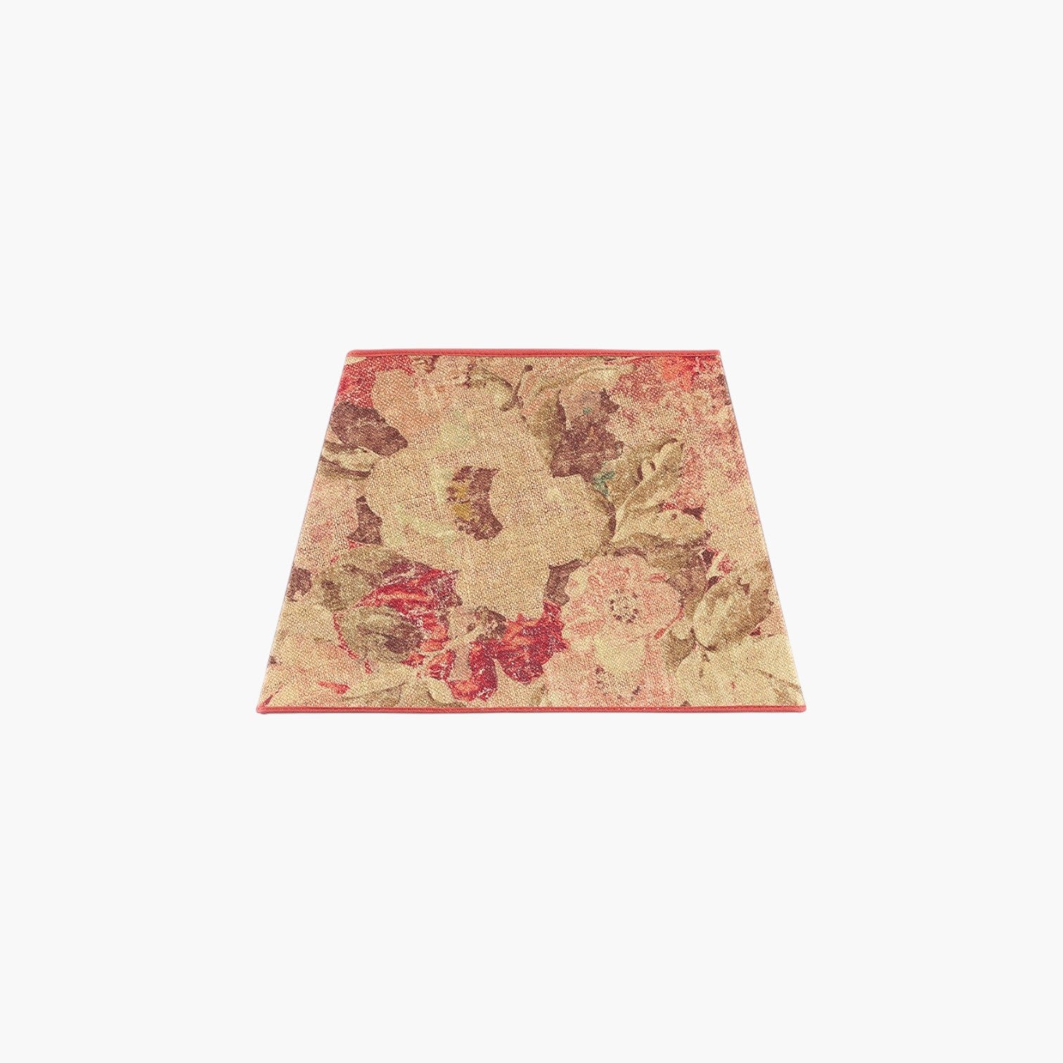 Lyckåsen Shade Square lampshade featuring a floral Rosewood Flower Rouge pattern on a textured fabric finish.