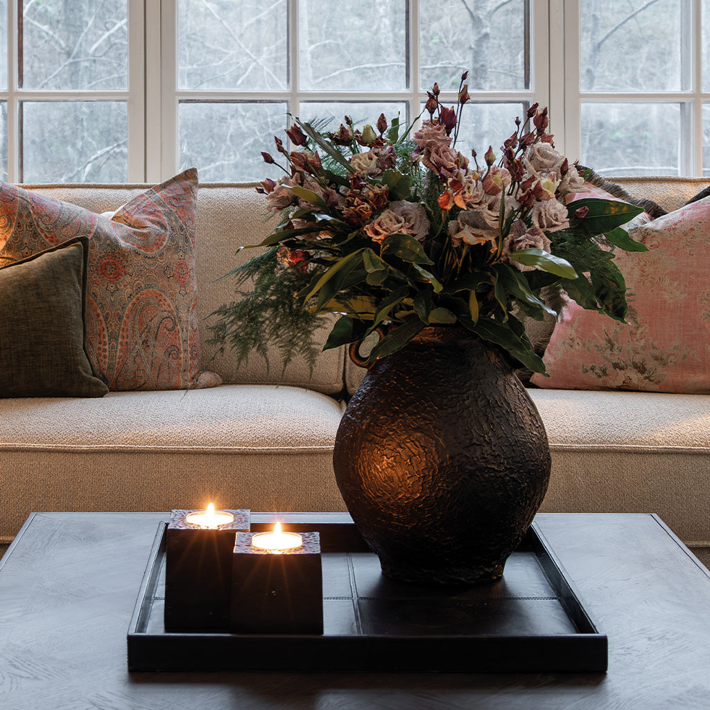Fiora urna Antique Black / Bronze