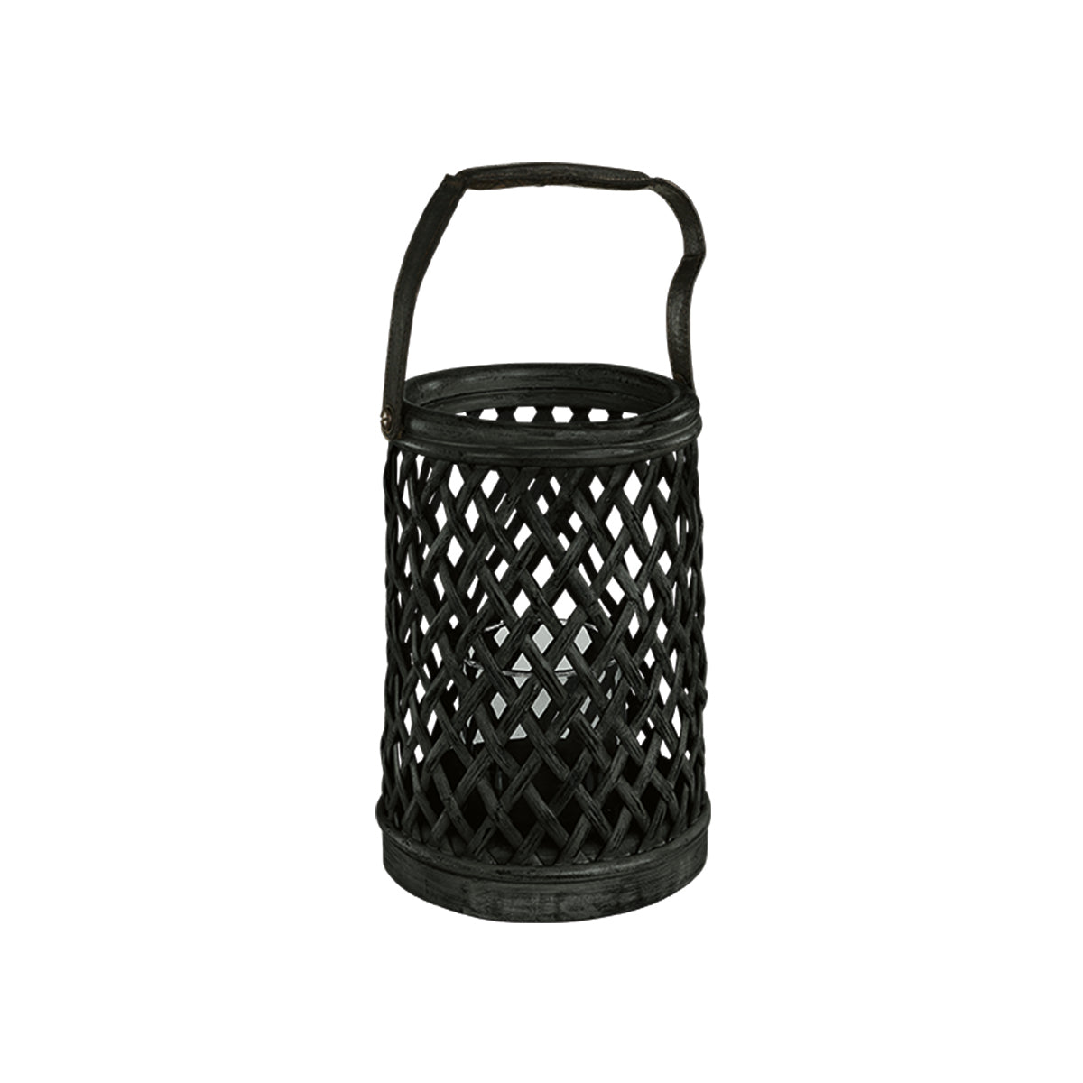 Bamboo lykta Black