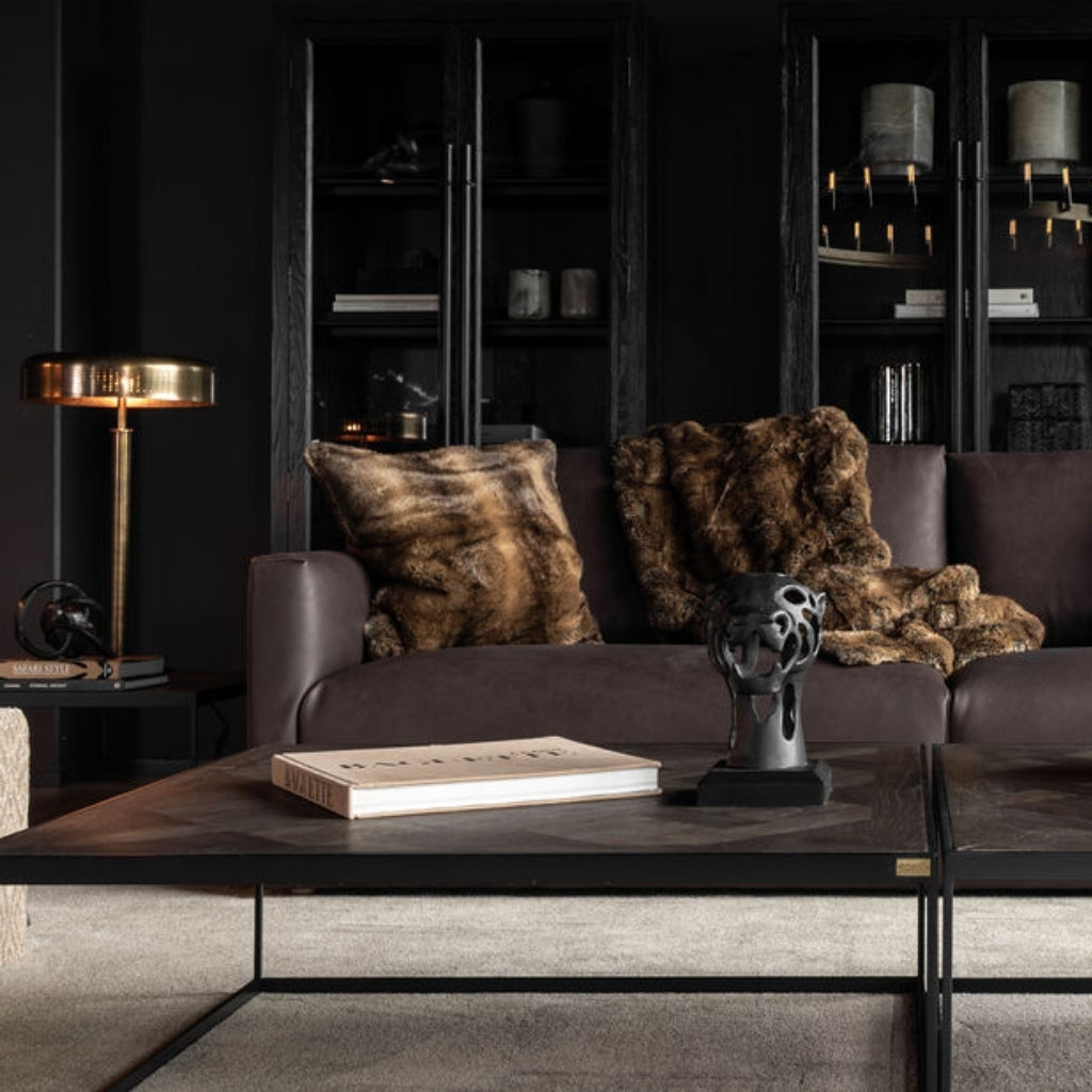 Panther staty Antique Black / Bronze