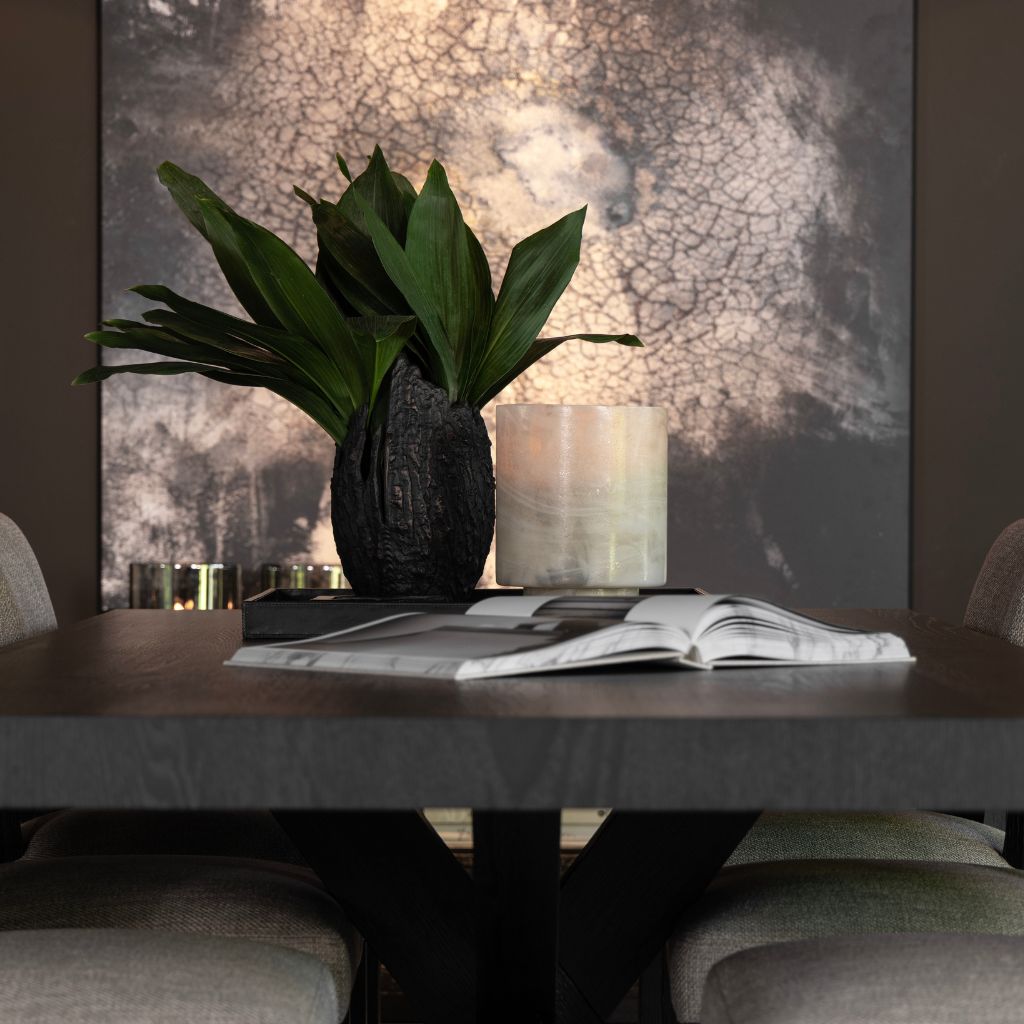 Fiora vas Antique Black / Bronze