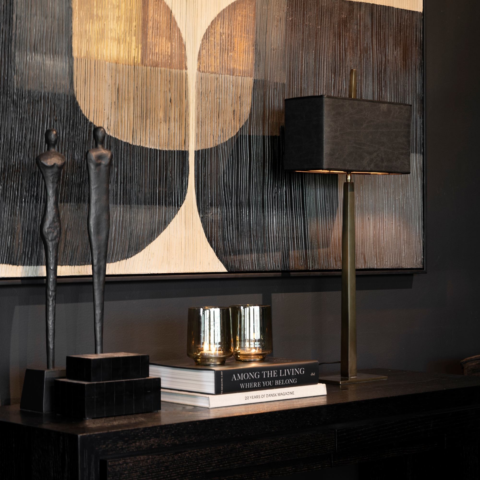 Caligo bordslampa Antique Bronze