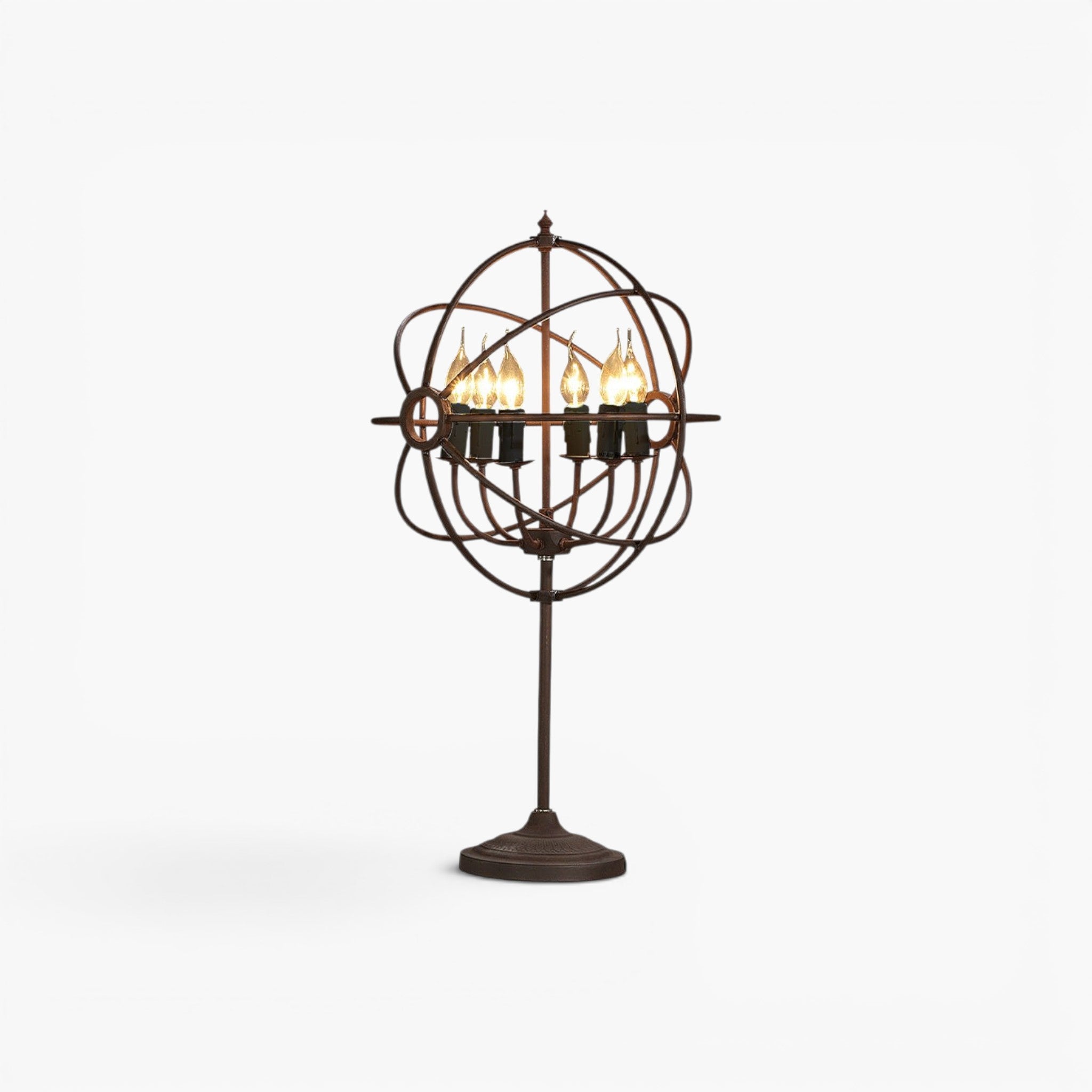 Rome bordslampa Antique Rust
