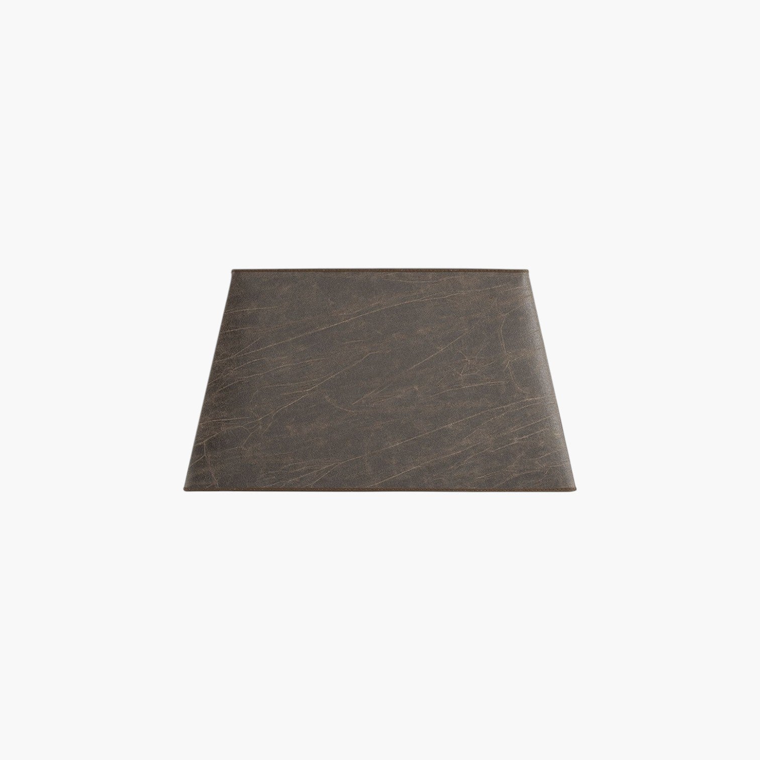 Shade Rectangular lampskärm Leather Pale Brown