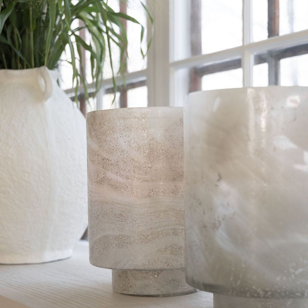 Reef ljuslykta i glas Pale Sand