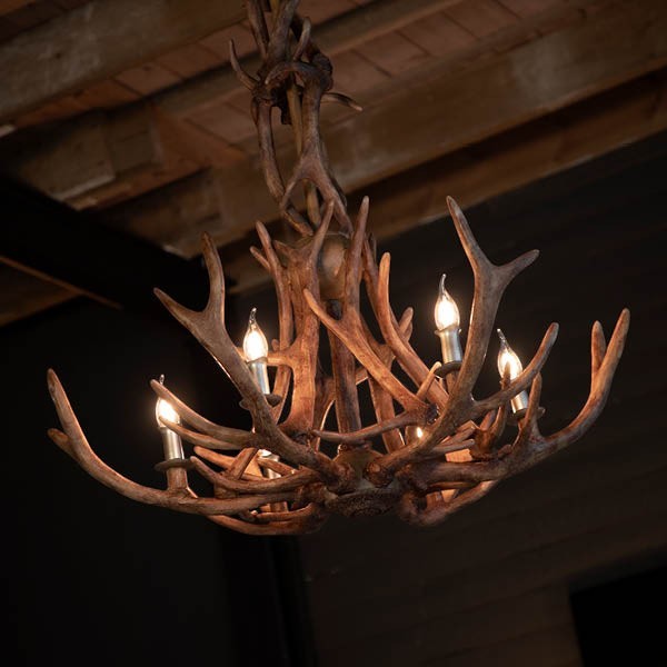 Antler Chandelier Matt Black