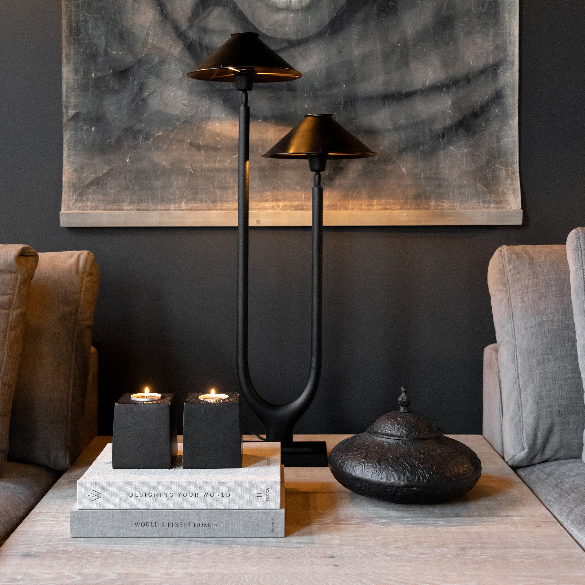 Fiora dekoration Antique Black / Bronze