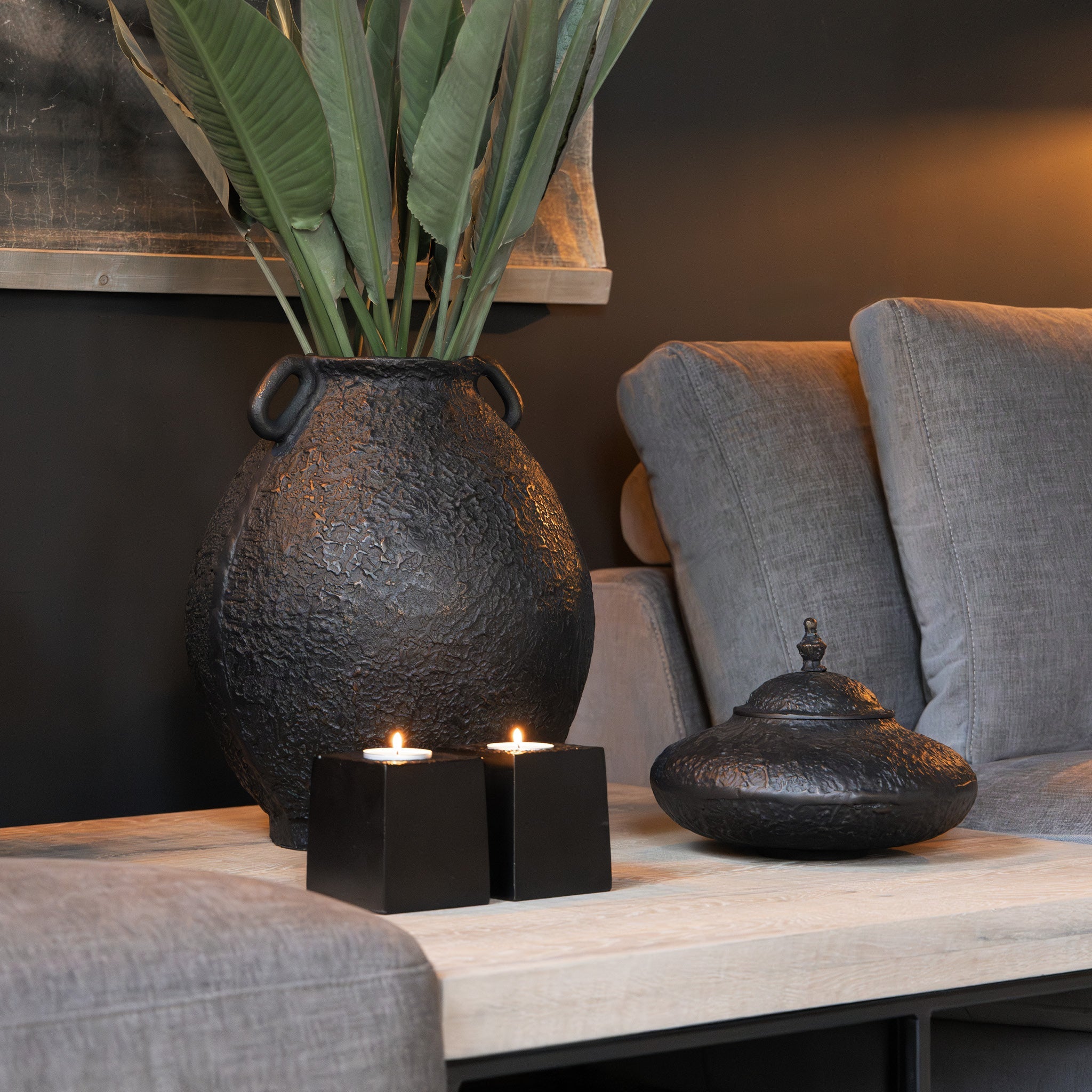 Fiora dekoration Antique Black / Bronze