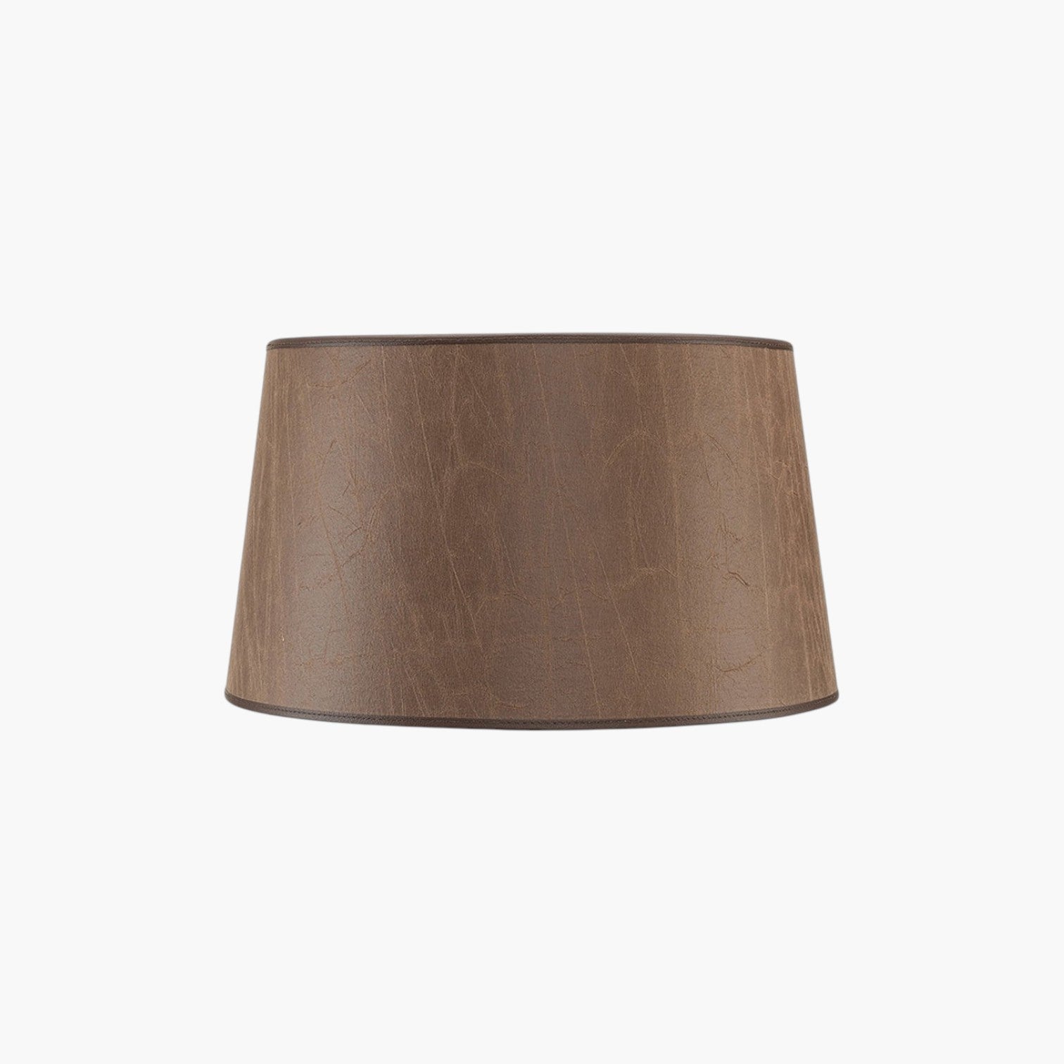 Lyckåsen Shade Classic leather brown fabric lampshade with a textured finish for table or floor lamps.
