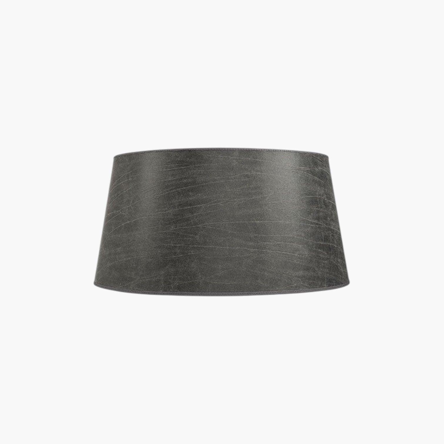 Lyckåsen Shade Classic lampshade in leather grey with a textured fabric finish for table and floor lamps.