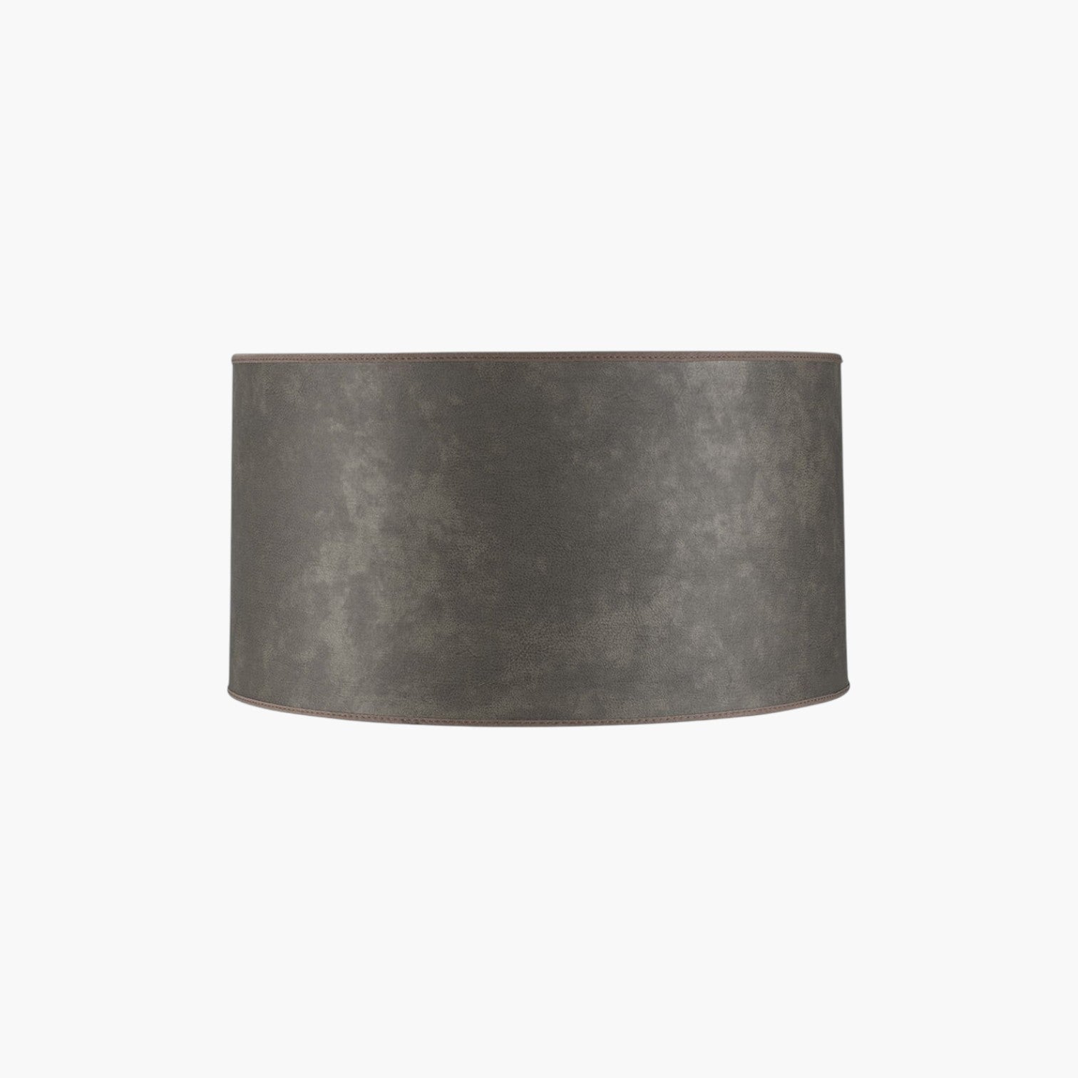 Lyckåsen Shade Cylinder lampshade in leather grey with a smooth, durable fabric finish for table or floor lamps.