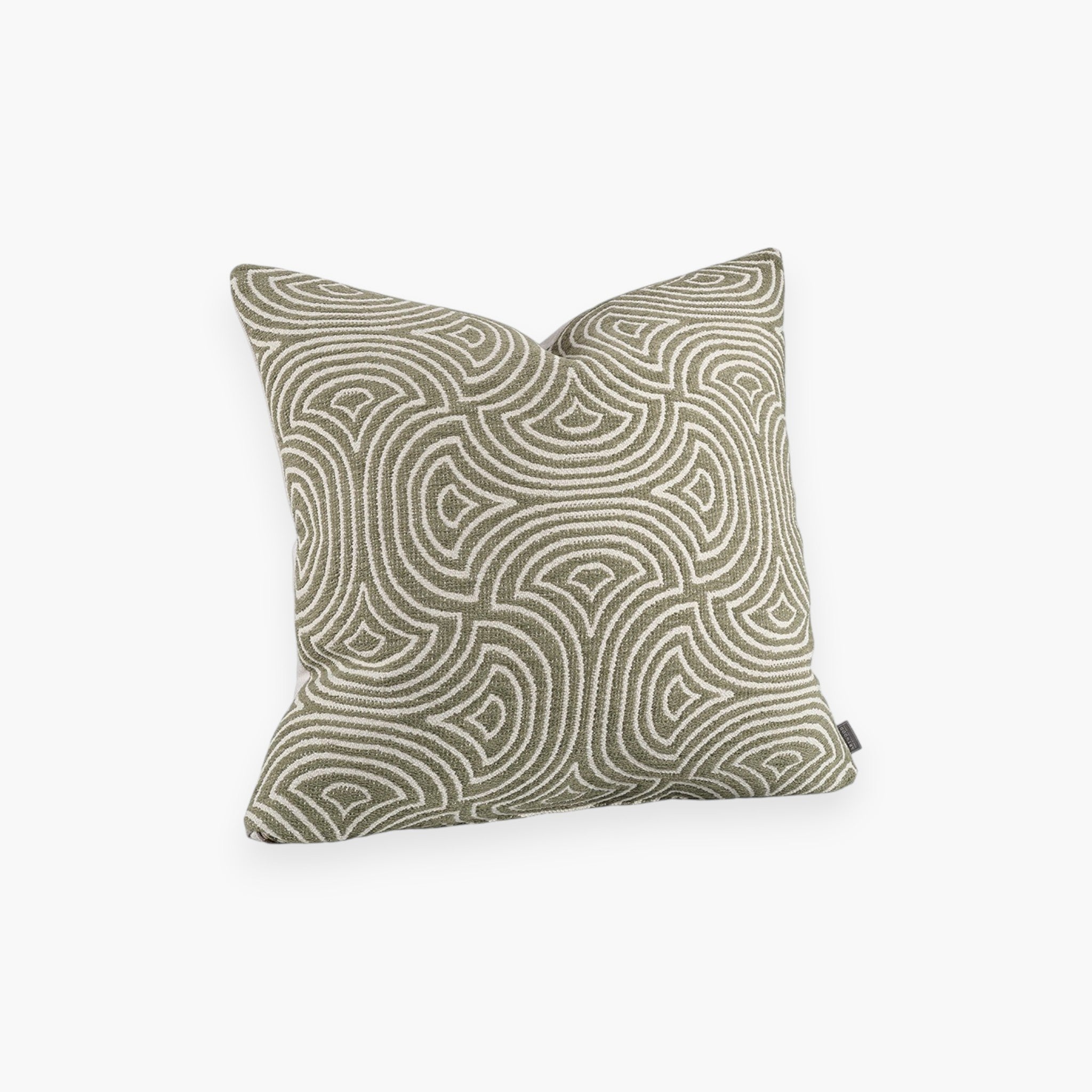 Lyckåsen Lilou Charm decorative cushion cover with a blue and light graphic organic pattern and hidden zipper.