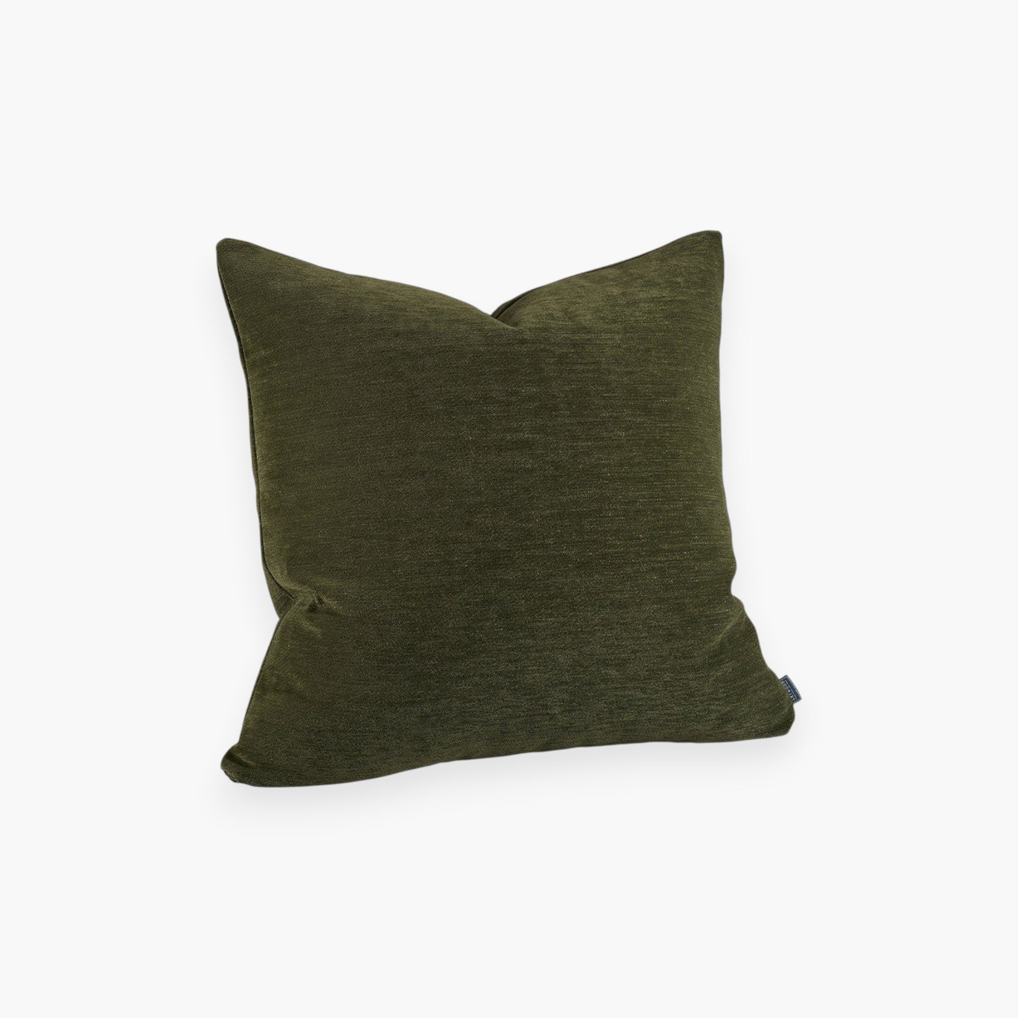 Lyckåsen Lilou Plain dark green outdoor cushion cover in durable polypropylene fabric with a soft texture