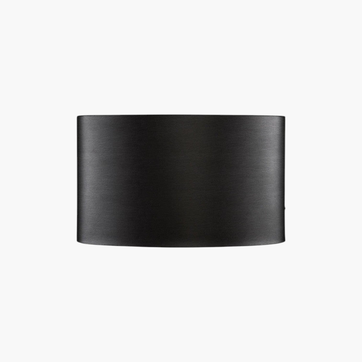 Lyckåsen Shade oval lampshade in leather ebony with a modern, minimalist design for table or floor lamps.
