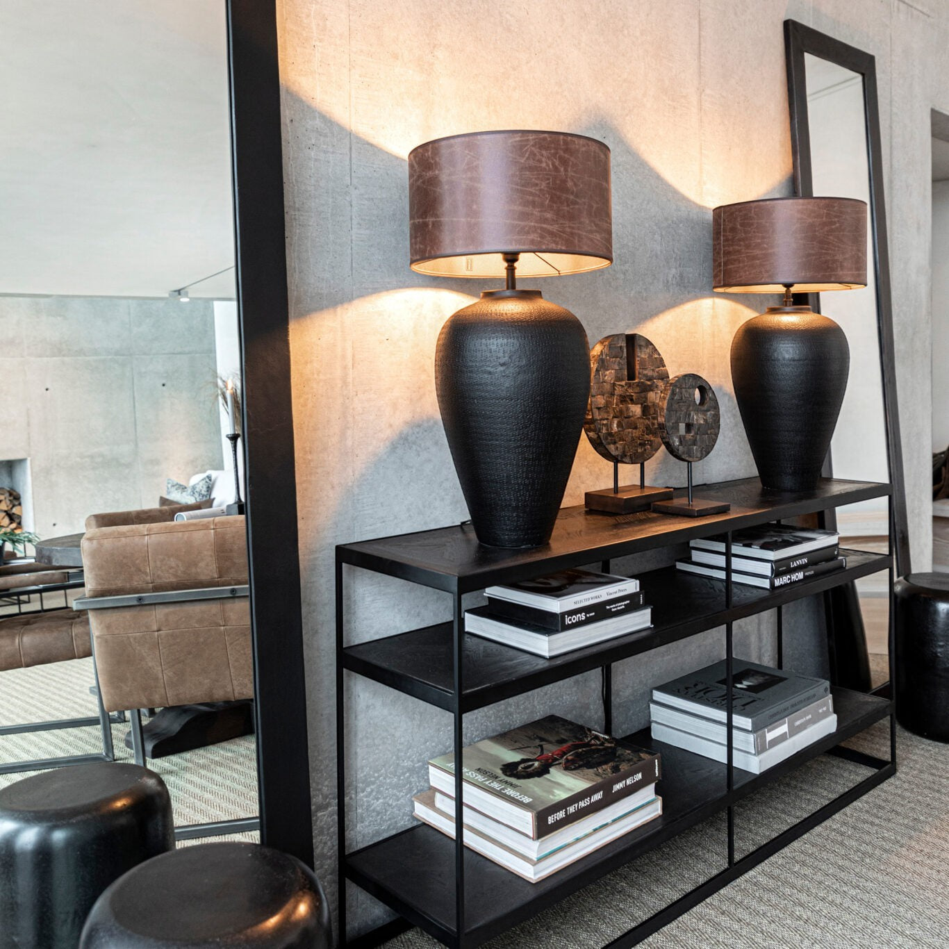 Avorio dekoration Brown / Black