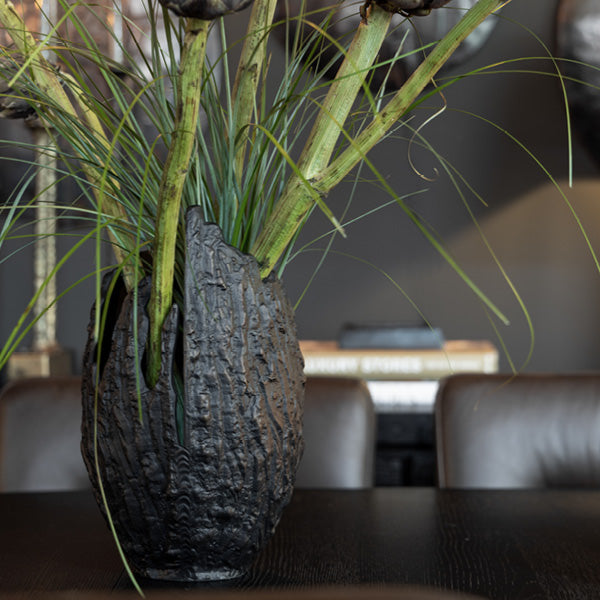 Fiora vas Antique Black / Bronze